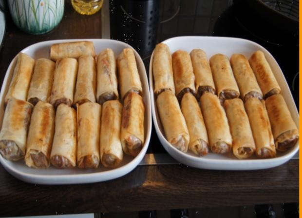 Frühlingsrollen mit pikanter Füllung - Rezept - kochbar.de