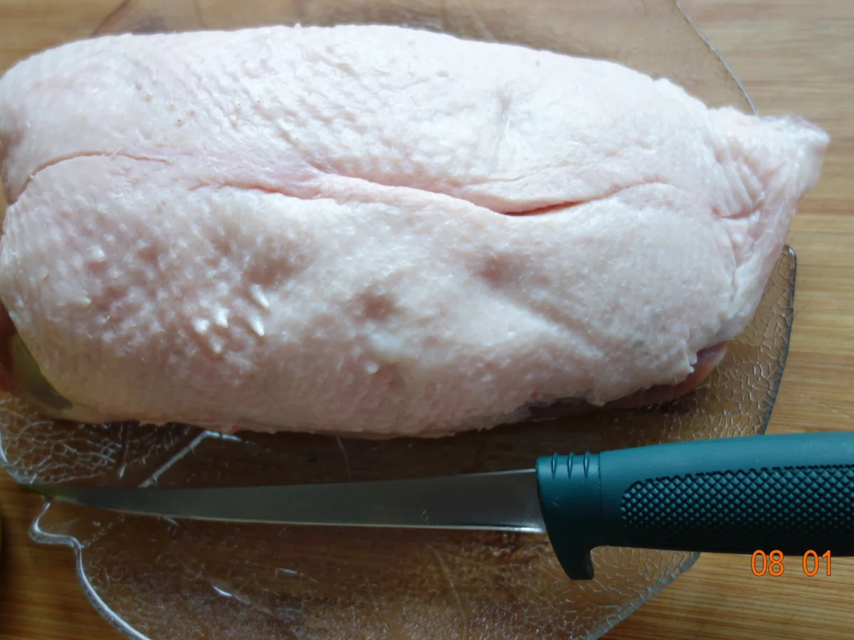 Gänsebrust mit Knochen im Römertopf - Rezept - Bild Nr. 4056