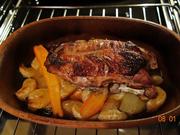 Gänsebrust mit Knochen im Römertopf - Rezept - Bild Nr. 4062