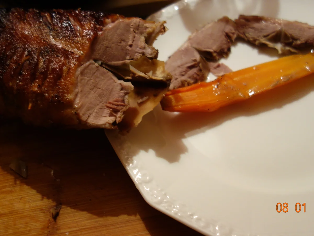 Gänsebrust mit Knochen im Römertopf - Rezept - Bild Nr. 4063