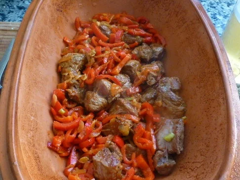 Rezept: Lamm mit Bulgur aus dem Römertopf Bild Nr. 3462 Lamm mit Bulgur aus dem Römertopf - Rezept - Bild Nr. 3462