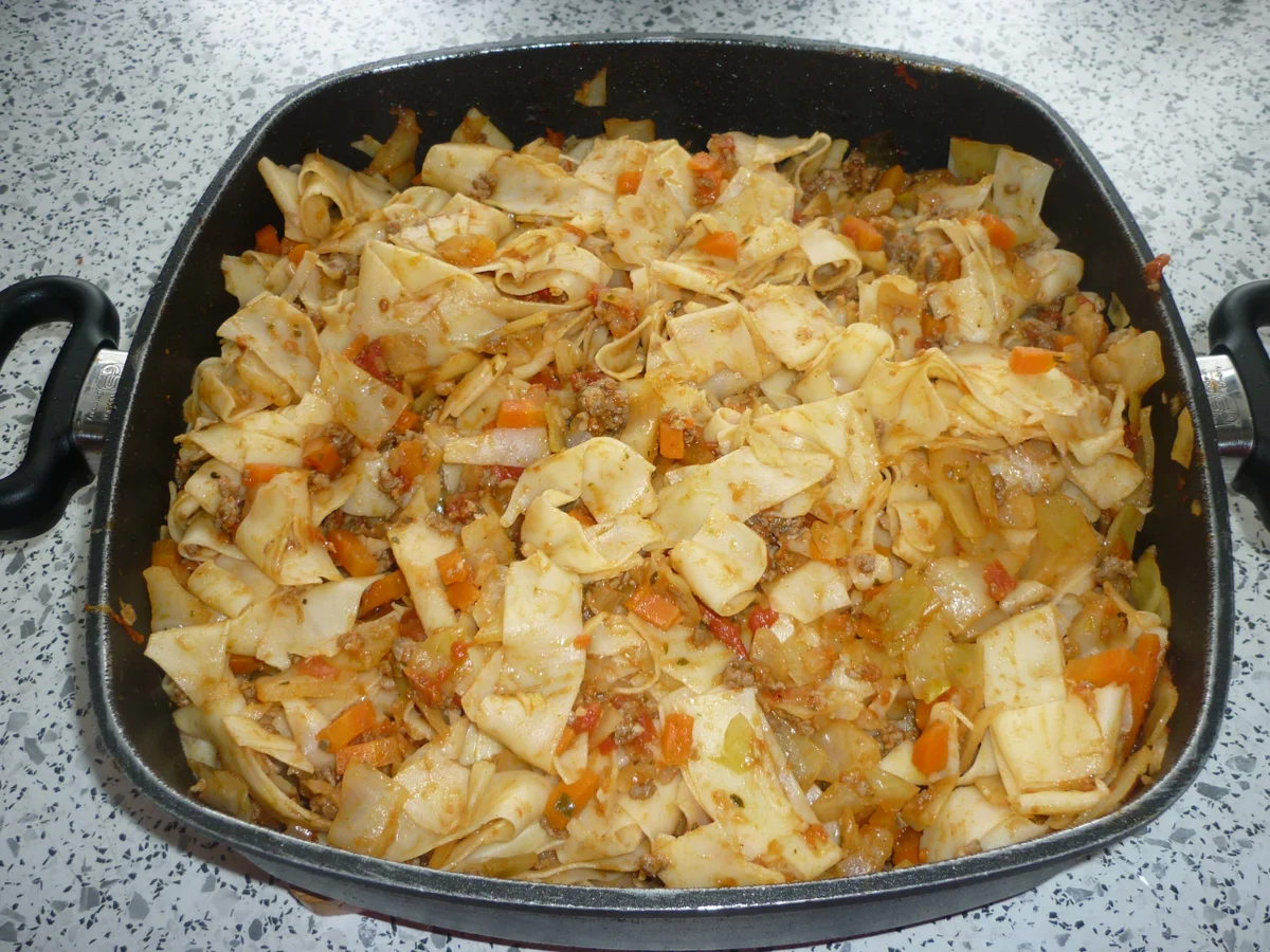 Weißkohl - Nudel - Hack - Pfanne - Rezept - Bild Nr. 3481