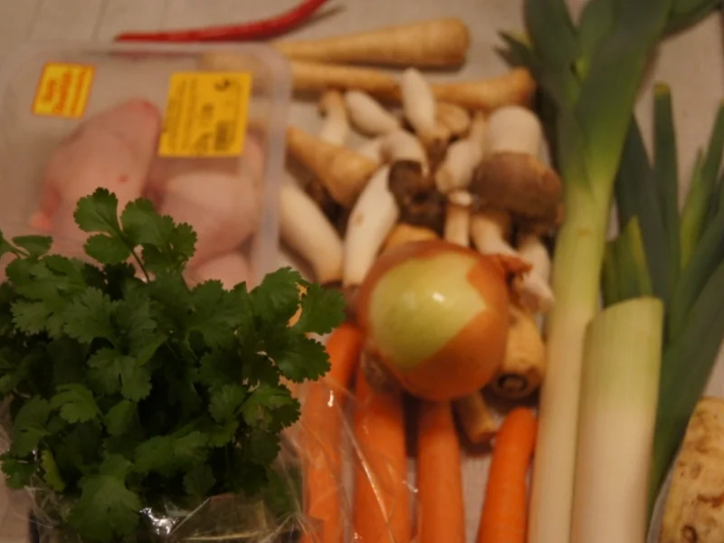 Rezept: Hühnersuppe mit Gemüse und Kräutern Bild Nr. 3497 Hühnersuppe mit Gemüse und Kräutern - Rezept - Bild Nr. 3497