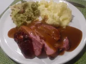 Kasselerbraten mit Rahm-Wirsing und Kartoffelstampf - Rezept - Bild Nr. 3497