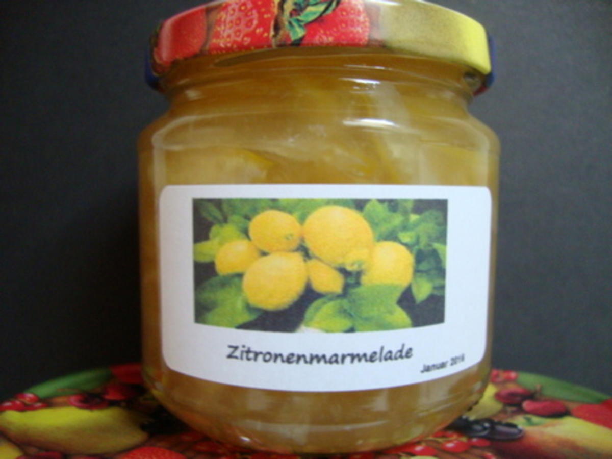 Zitronenmarmelade aus ganzen Früchten - Rezept - Bild Nr. 3524