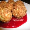 Vegane " Topfen " Knödel in Nußbrösel auf Fruchtspiegel - Rezept - Bild Nr. 3526