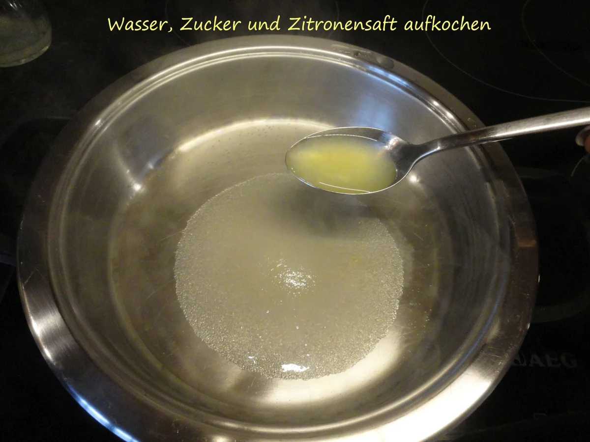 Vegane " Topfen " Knödel in Nußbrösel auf Fruchtspiegel - Rezept - Bild Nr. 3535