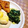 Dill-Rahmsoße zu gebratenem Fisch und Blattspinat - Rezept - Bild Nr. 3532