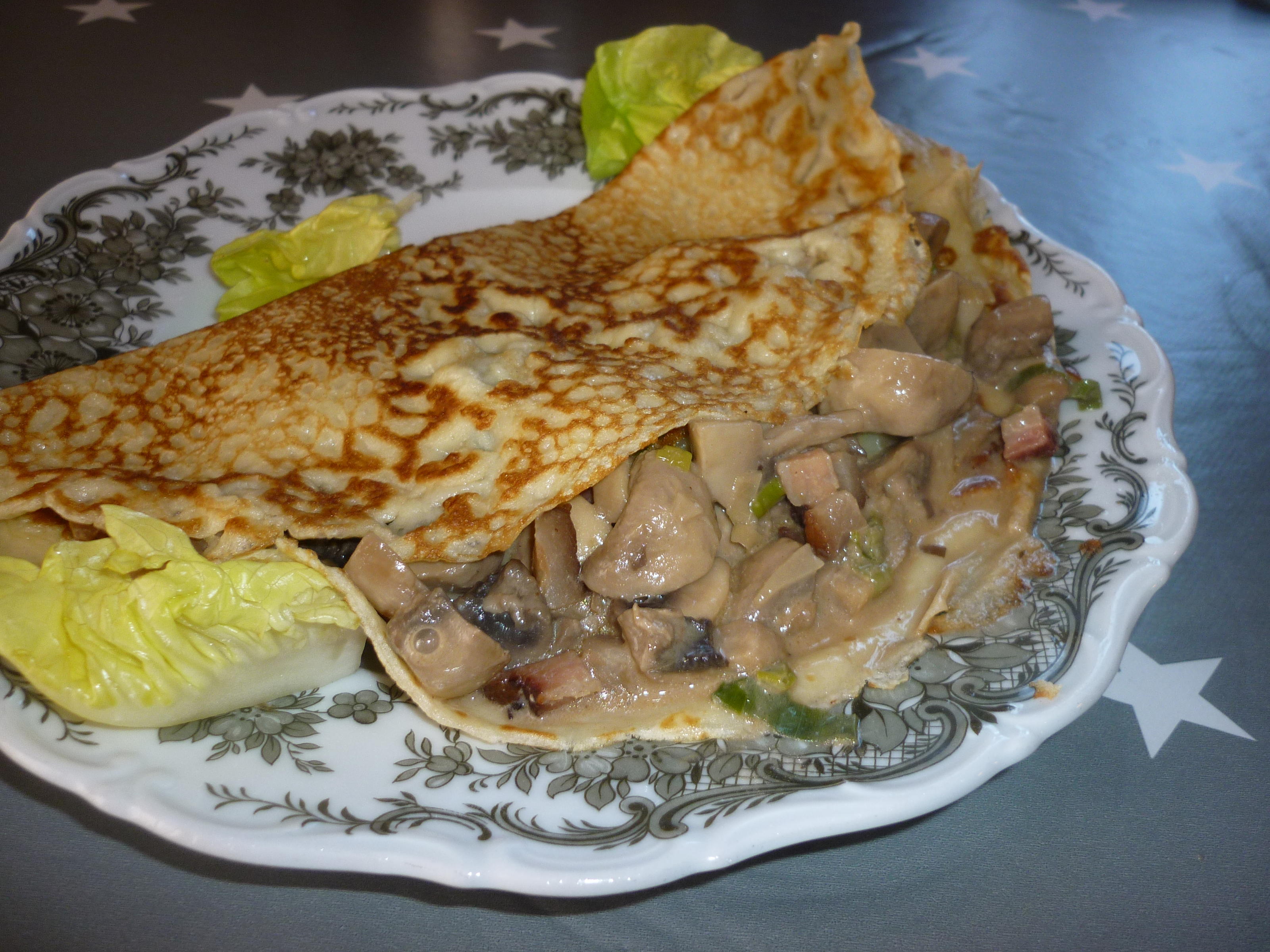 Bilder für Champignon - Pfannkuchen - Rezept