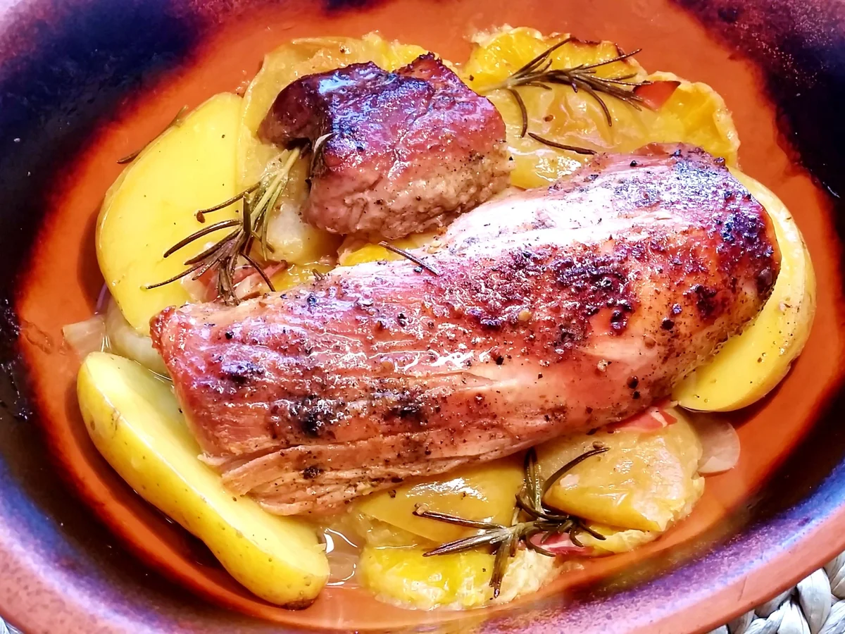 Rezept: Schweinsfilet im kleinen Römertopf Bild Nr. 3702 Schweinsfilet im kleinen Römertopf - Rezept - Bild Nr. 3702