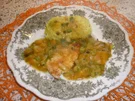 Putenschnitzelchen mit Aprikosen - Lauchzwiebelgemüse - Rezept - Bild Nr. 3581