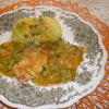 Putenschnitzelchen mit Aprikosen - Lauchzwiebelgemüse - Rezept - Bild Nr. 3581