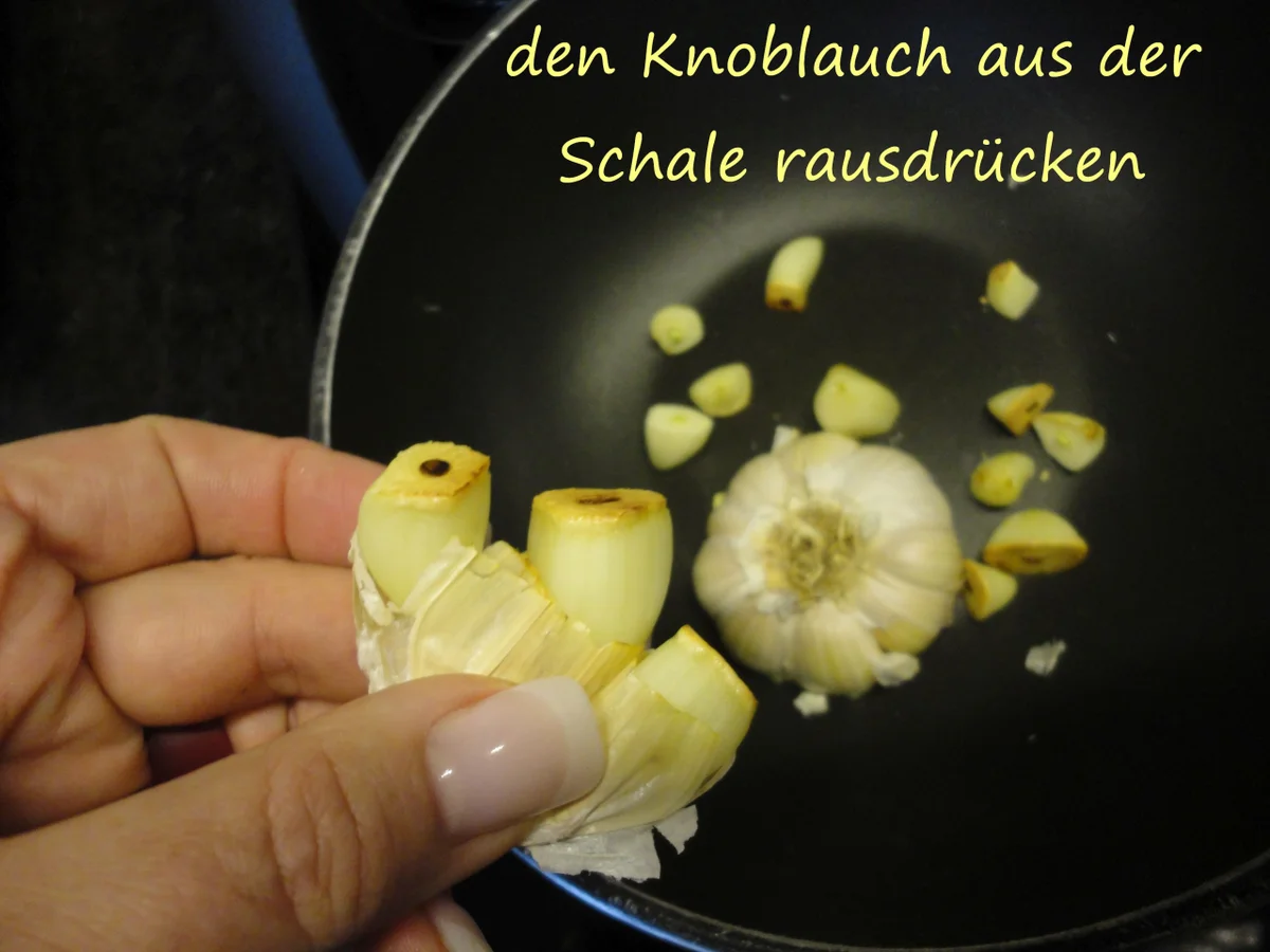 Lachsforelle auf Bärlauchpüree mit gebratenem Knoblauch - Rezept - Bild Nr. 3632