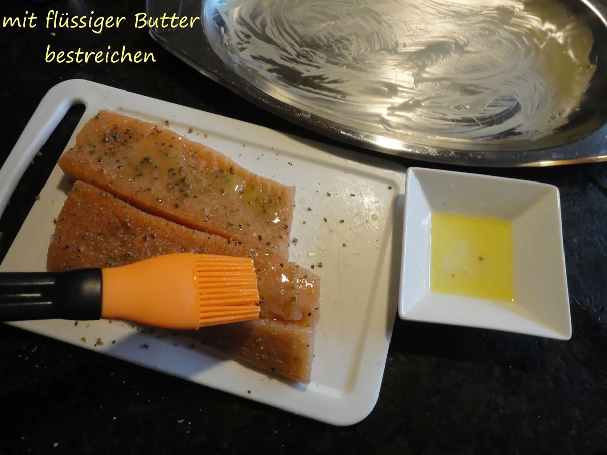 Lachsforelle auf Bärlauchpüree mit gebratenem Knoblauch - Rezept - Bild Nr. 3635