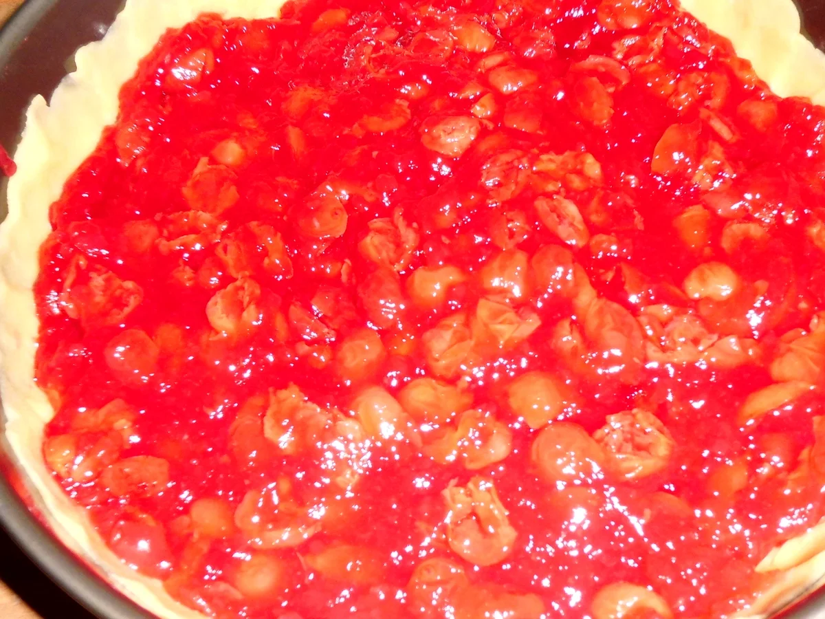 käsekuchen mit sauerkirschen - Rezept - Bild Nr. 3689