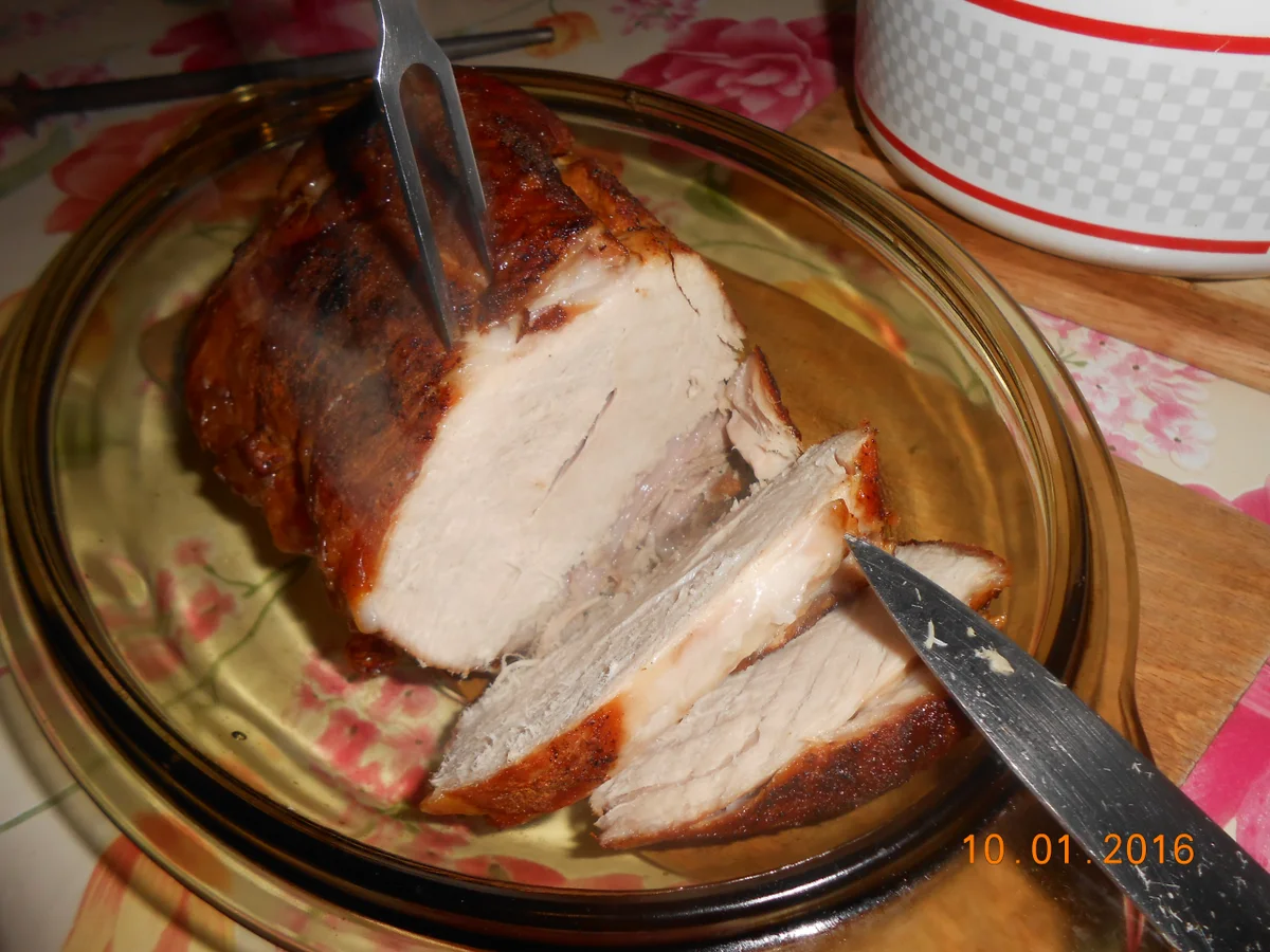 Schweinebraten mit Blumenkohl und Salzkartoffeln oder Klöße und Rotkohl - Rezept - Bild Nr. 3700