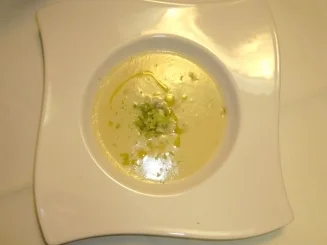 Kartoffelsuppe mit rohen Austern - Arm und Reich - Rezept