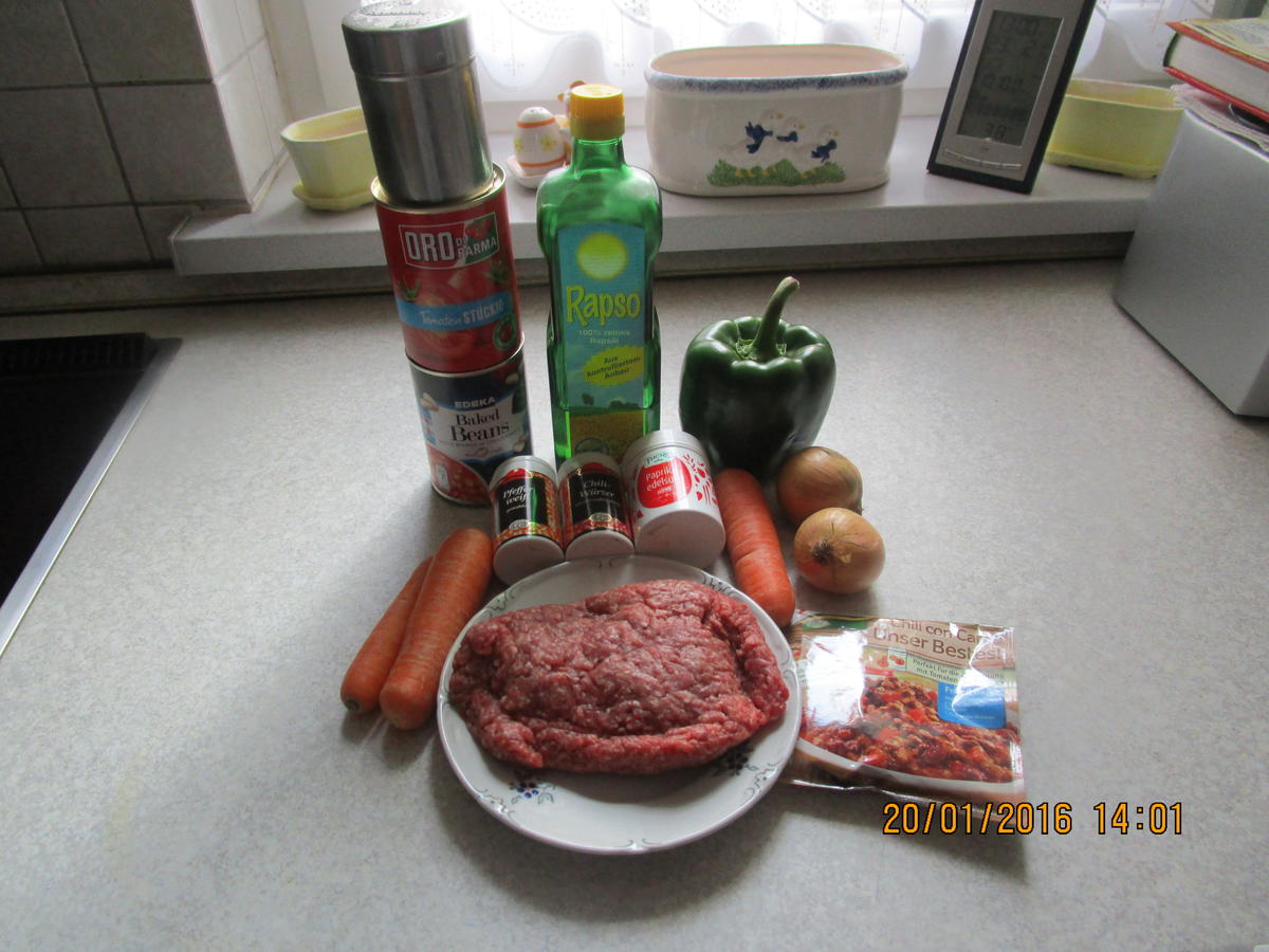 chili con carne mit baked beans - Rezept - Bild Nr. 3776