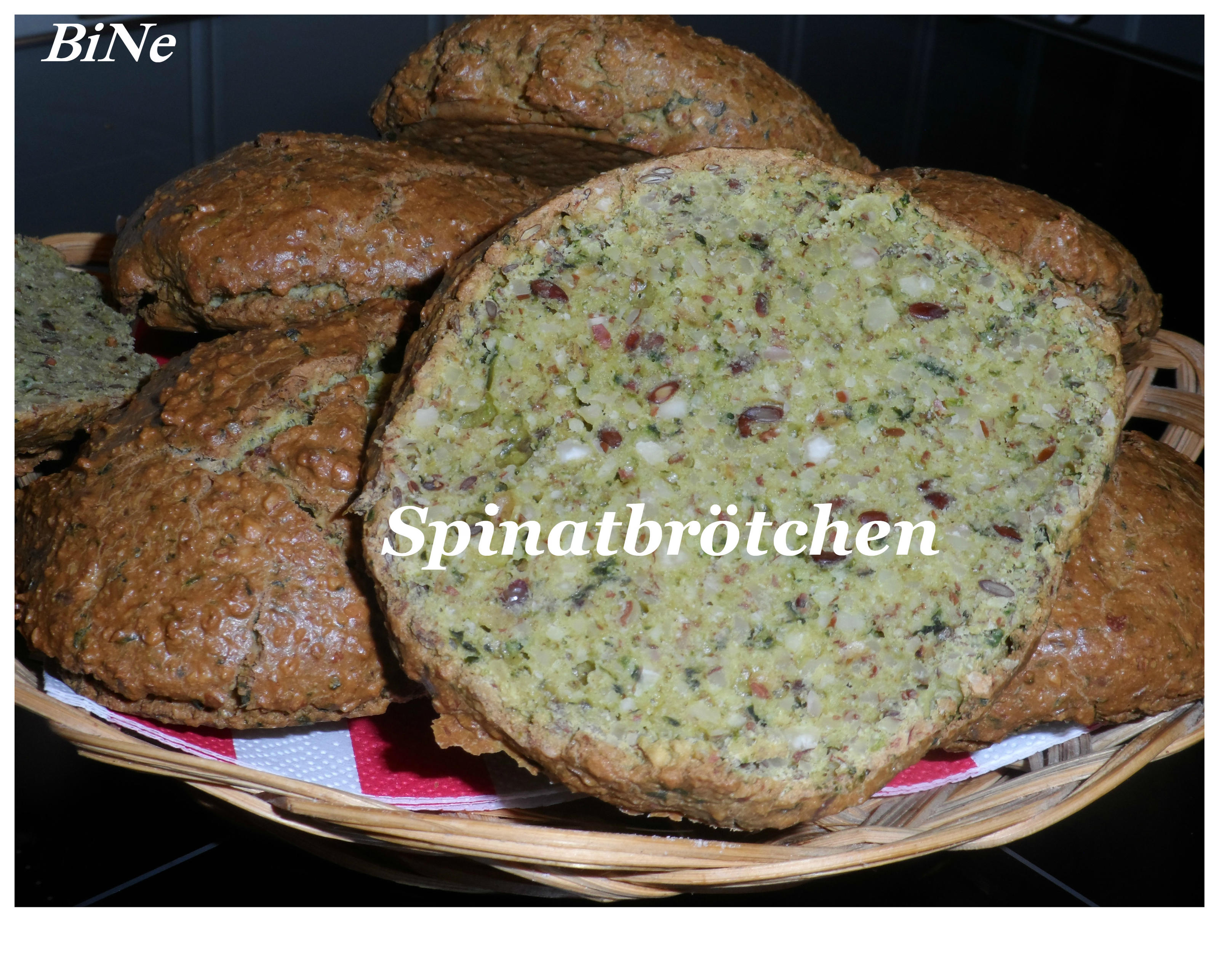 Bilder für BiNe` S SPINATBRÖTCHEN - Rezept