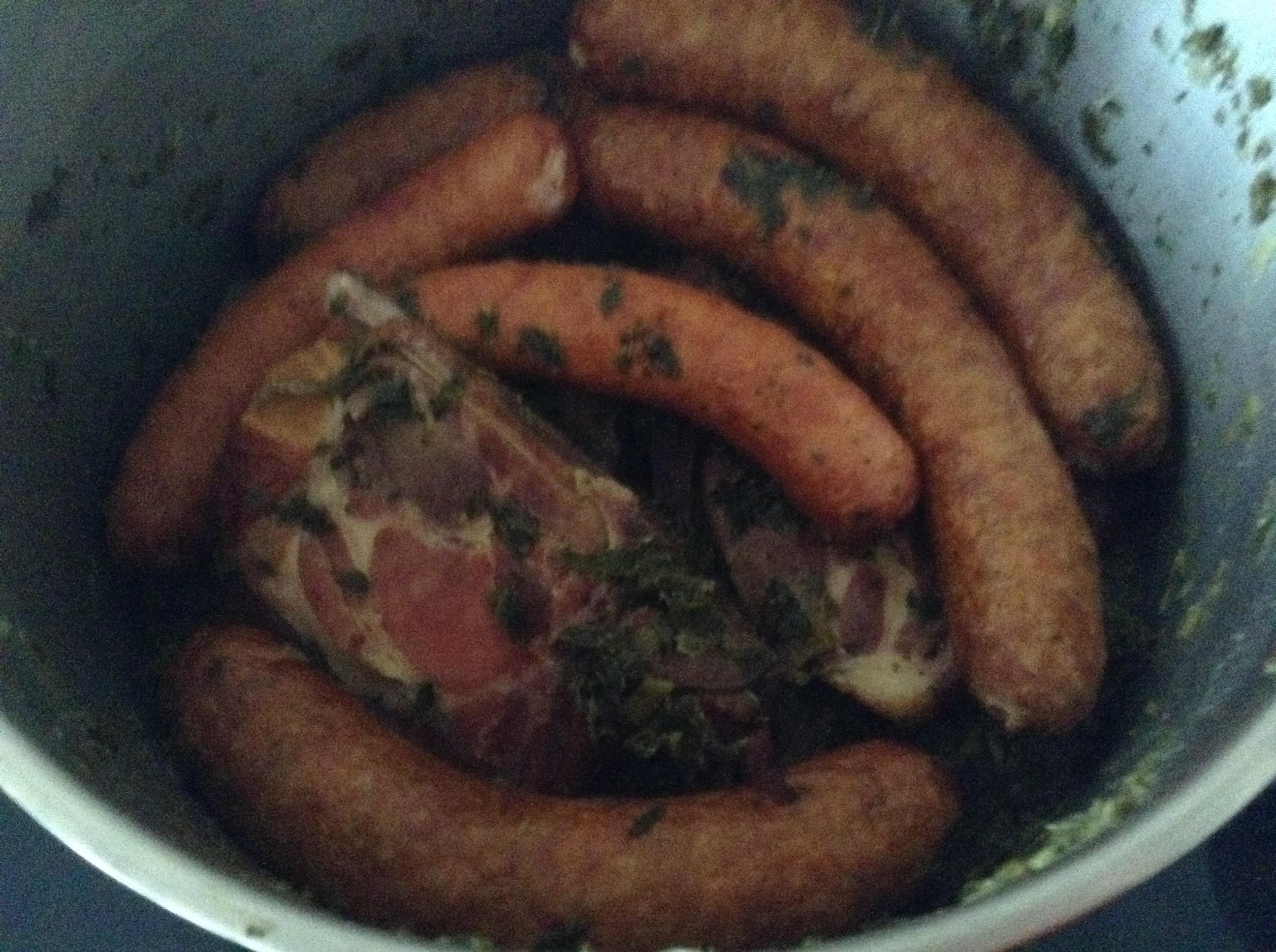 Bilder für Grünkohl mit Kassler, Kochwurst und Pinkel - Rezept