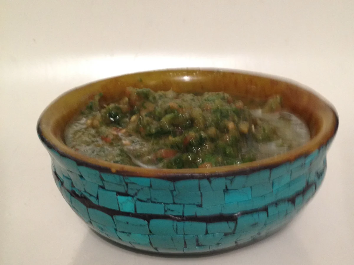 nepalesisches Korianderchutney + Papadums - Rezept - Bild Nr. 3816