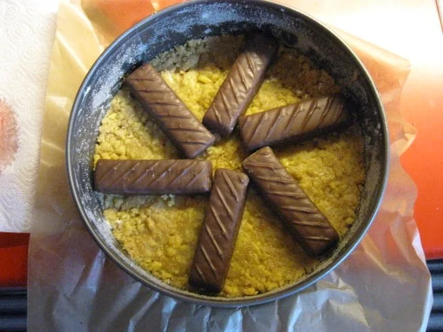 Käsekuchen mit Schokoriegel - Rezept - Bild Nr. 3833