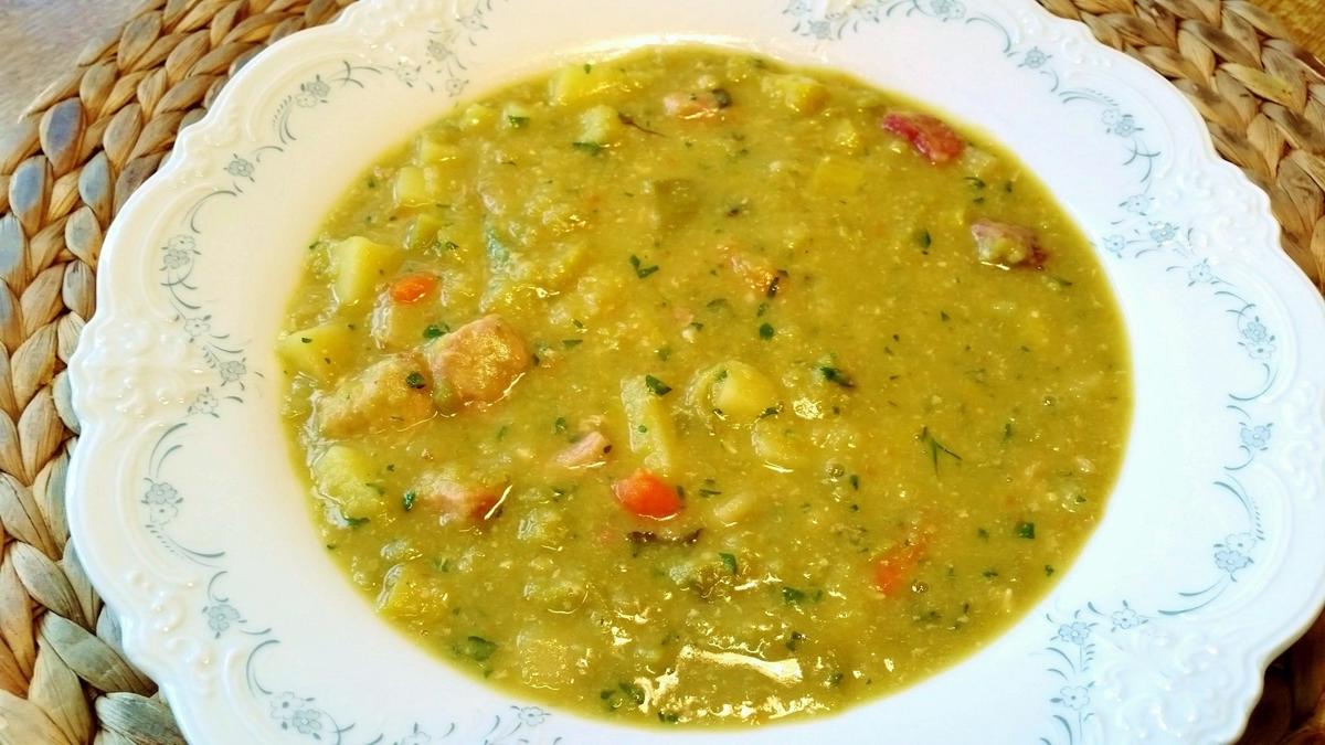 Erbsensuppe aus dem Römertopf - Rezept - Bild Nr. 3822