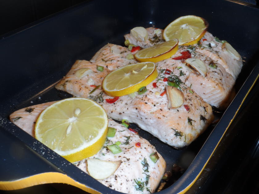 BiNe` S LACHSFILET IM OFEN - Rezept Mit Bild - Kochbar.de