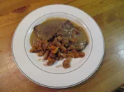 Rinderbraten mit heller Soße und Pfifferlingen - Rezept - Bild Nr. 3847