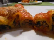 Cannelloni mit Kalbfleisch-Spinat-Füllung - Rezept - Bild Nr. 3852