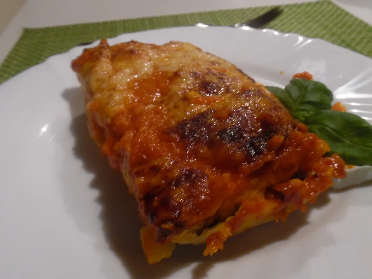 Cannelloni mit Kalbfleisch-Spinat-Füllung - Rezept - Bild Nr. 3853