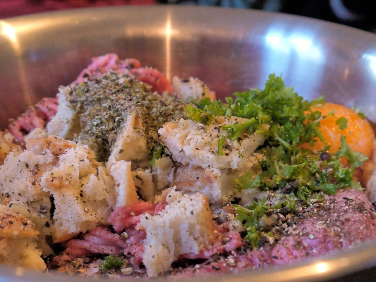 Rezept: Hackbraten im Baconmantel Bild Nr. 3885 Hackbraten im Baconmantel - Rezept - Bild Nr. 3885