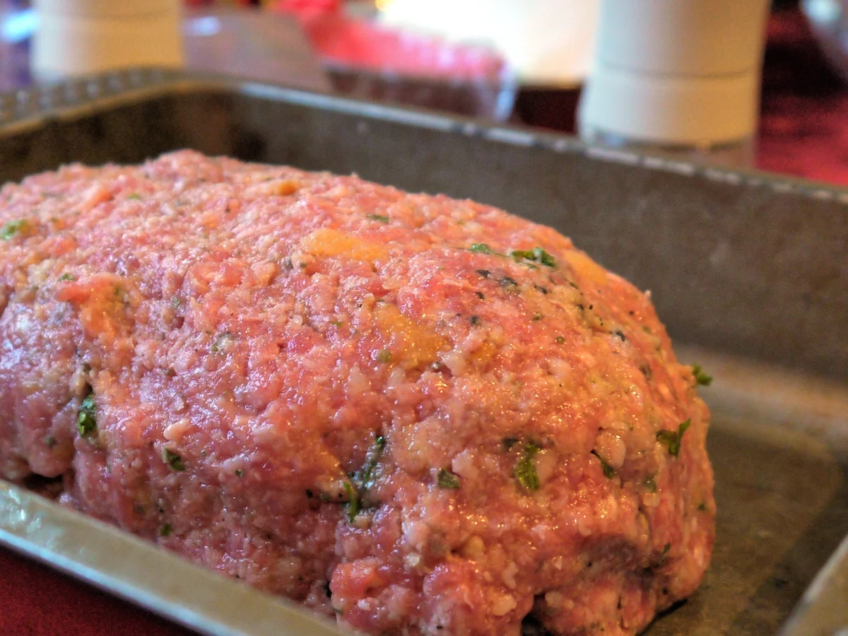 Rezept: Hackbraten im Baconmantel Bild Nr. 3887 Hackbraten im Baconmantel - Rezept - Bild Nr. 3887