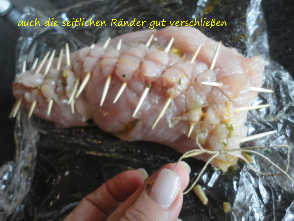Gefüllter Putenbraten mit Steinpilzsauce - Rezept - Bild Nr. 3907