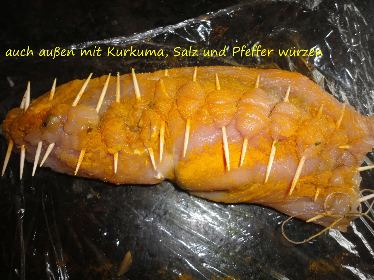 Gefüllter Putenbraten mit Steinpilzsauce - Rezept - Bild Nr. 3908