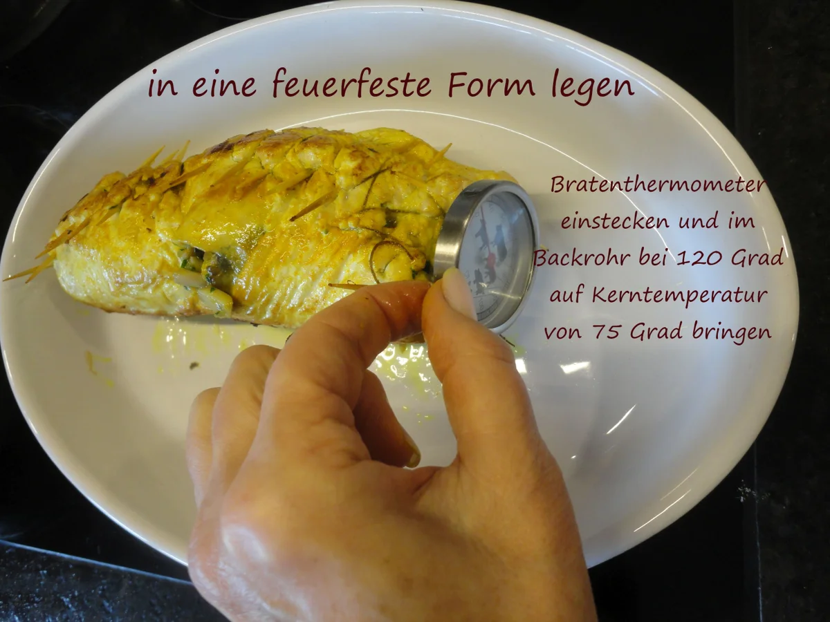Gefüllter Putenbraten mit Steinpilzsauce - Rezept - Bild Nr. 3910