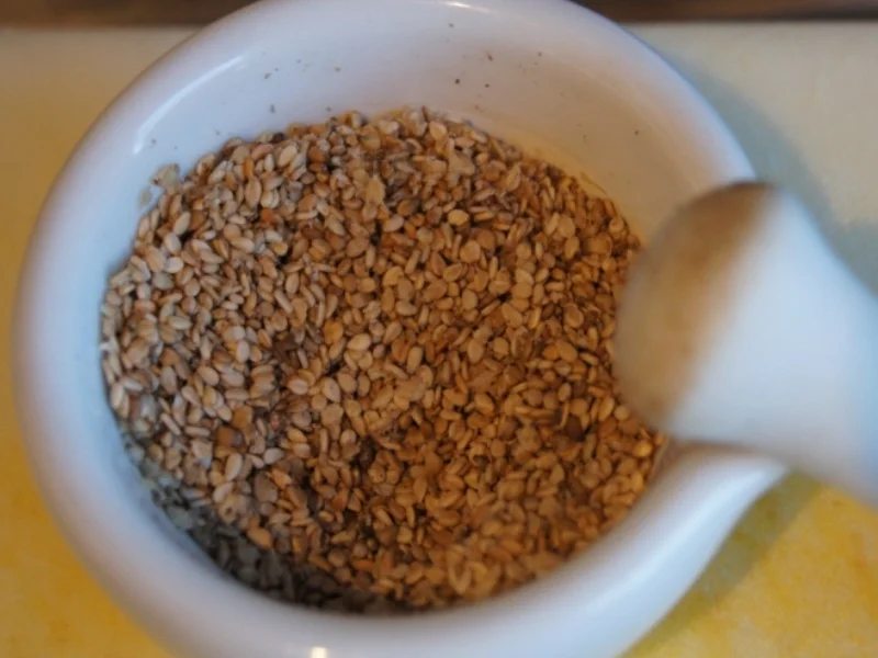 Sesam-Kotelett mit Süßkartoffelstampf und Rote Bete Salat - Rezept - Bild Nr. 3942