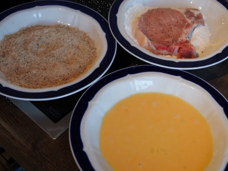 Sesam-Kotelett mit Süßkartoffelstampf und Rote Bete Salat - Rezept - Bild Nr. 3944