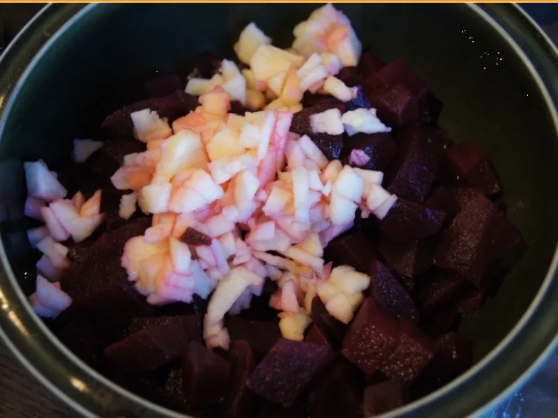 Sesam-Kotelett mit Süßkartoffelstampf und Rote Bete Salat - Rezept - Bild Nr. 3953