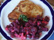 Schollenfilet mit Rote Bete Salat - Rezept - Bild Nr. 3940
