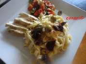 Mediterane Putenpfanne mit Parpadelle in Zitronensauce - Rezept - Bild Nr. 3949