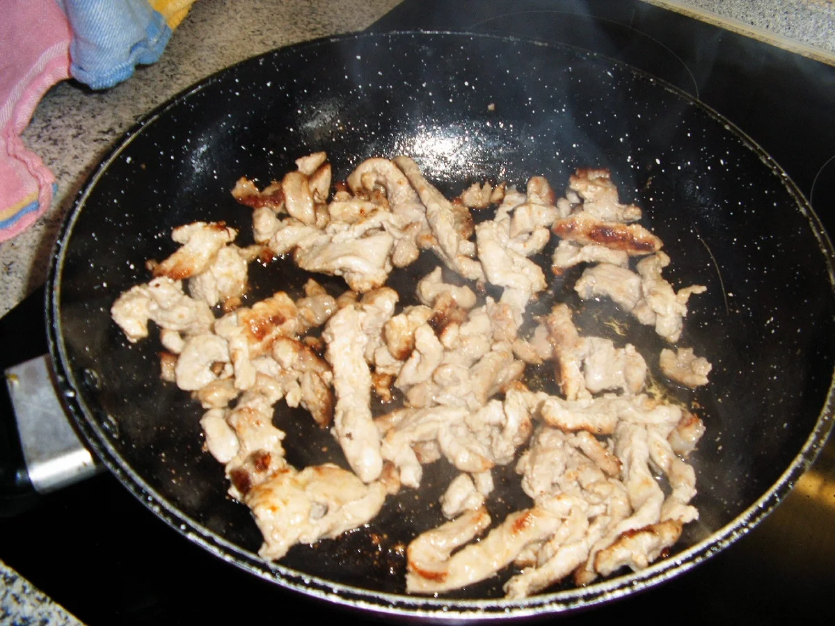 Geschnetzeltes mit einer würzigen Senfsoße - Rezept - Bild Nr. 3963