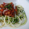 Zucchini-Spaghetti mit Bolognese - Rezept - Bild Nr. 3969