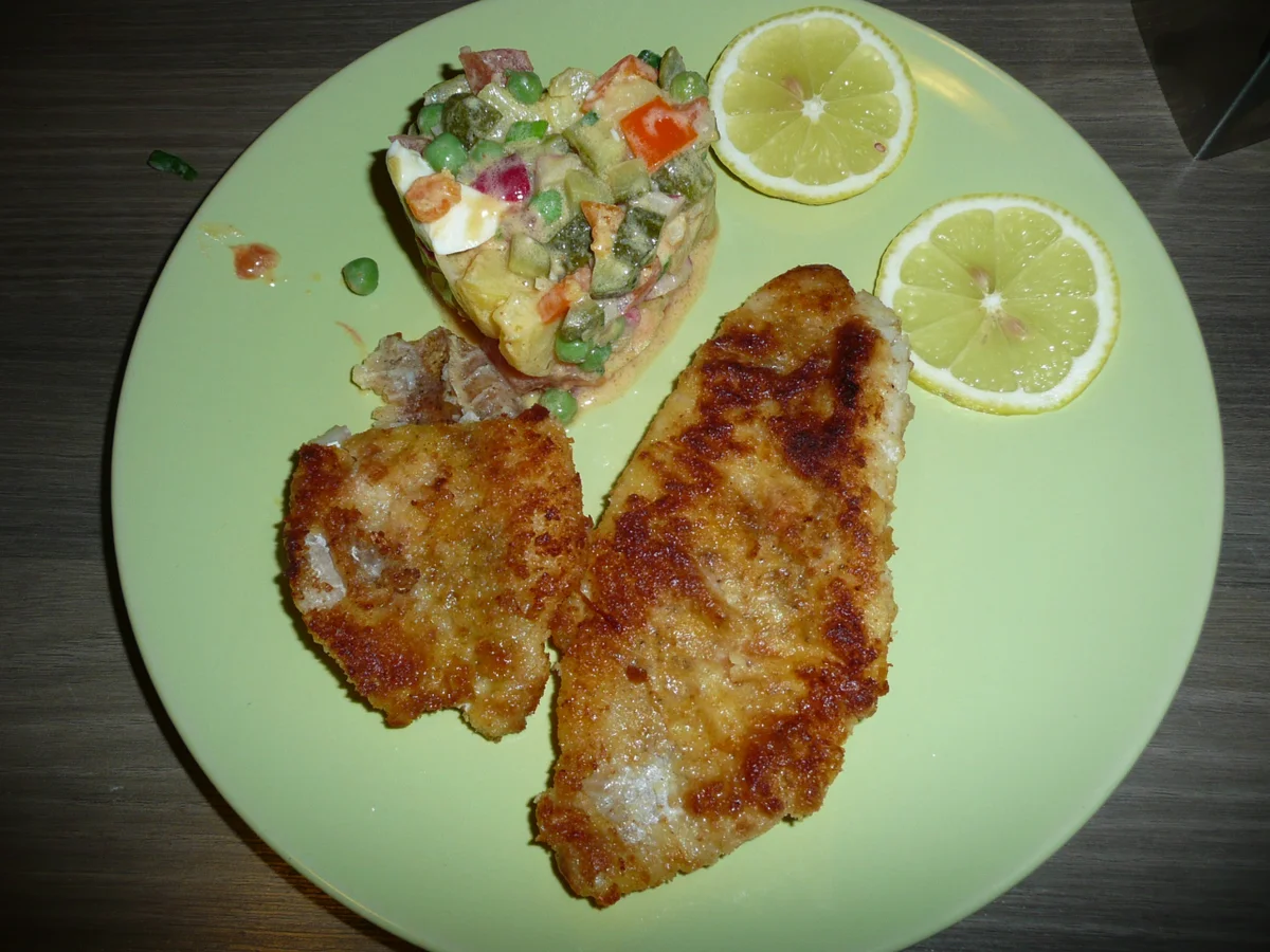 Rotbarsch und Kartoffelsalat einer Freundin. - Rezept - Bild Nr. 4036