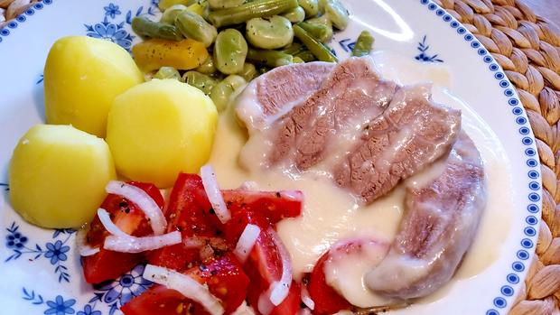 Ochsenbrust und Schweinezunge in Meerrettichsoße - Rezept - kochbar.de
