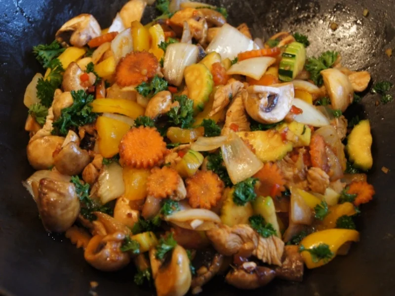 Putenbrustfilet mit Wokgemüse - Rezept - Bild Nr. 4066