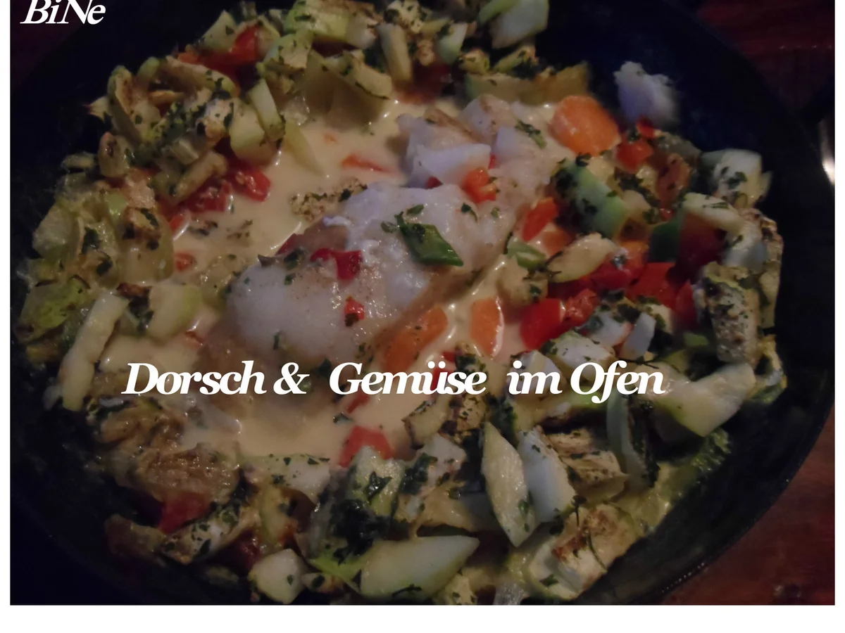 BiNe` S DORSCH & GEMÜSE IM OFEN - Rezept - Bild Nr. 4054