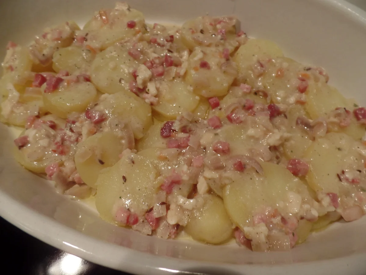 Rezept: Kartoffelgratin mit Ziegenkäse Bild Nr. 4080 Kartoffelgratin mit Ziegenkäse - Rezept - Bild Nr. 4080