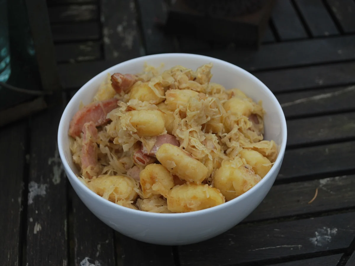 Rezept: Sauerkraut-Gnocchi-Pfanne mit Kasseler Bild Nr. 4099 Sauerkraut-Gnocchi-Pfanne mit Kasseler - Rezept - Bild Nr. 4099