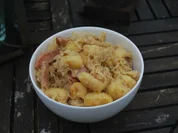 Rezept: Sauerkraut-Gnocchi-Pfanne mit Kasseler Bild Nr. 4099 Sauerkraut-Gnocchi-Pfanne mit Kasseler - Rezept - Bild Nr. 4099